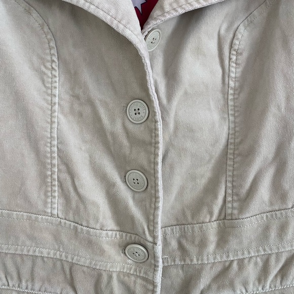 Tommy Girl Jeans Long Beige Coat - Picture 4 of 7